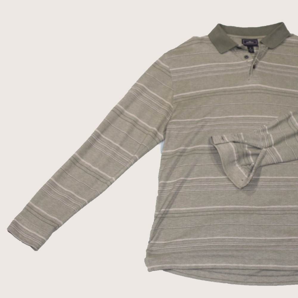 Green Grey Docker LS Polo